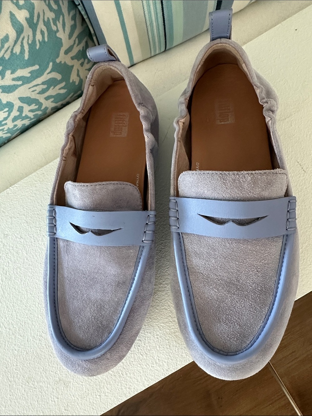FitFlop Allegro suede loafers lilac Sz 7.5 GREAT USED CONDITION Worn 4 times - Picture 9 of 13